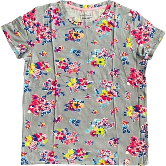 Vera Bradley Tossed Posies Cadence Essential Tee Top, M - Picture 1 of 4